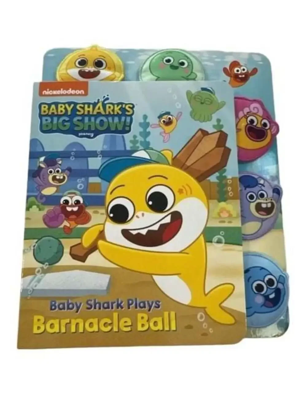 Baby Shark's Big Show: Baby Shark Plays Barnacle Ball Board Book with Cloth Tabs